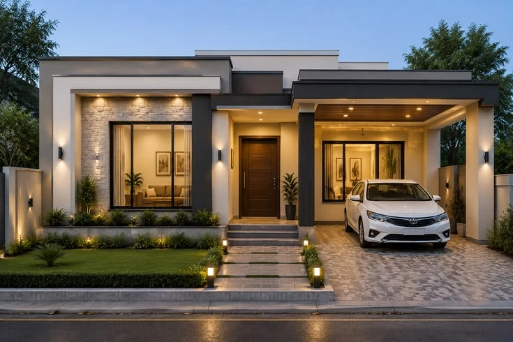 Desain Rumah Minimalis Atap Datar Modern